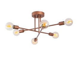 Opviq Flower - 173-AV Lámpara de araña en cobre